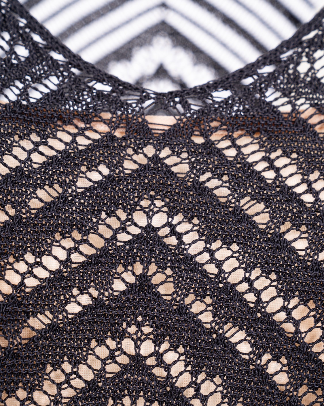 shop D.EXTERIOR  Abito: D Exterior abito in cotone effetto crochet.
Mezze maniche.
Scollo a V.
Sottabito.
Composizione: 80% Cotone, 20% Poliammidica.
Made in Italy.. 60347-2NERO number 1812006